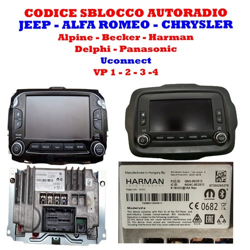 Codice sblocco autoradio alfa - codice,