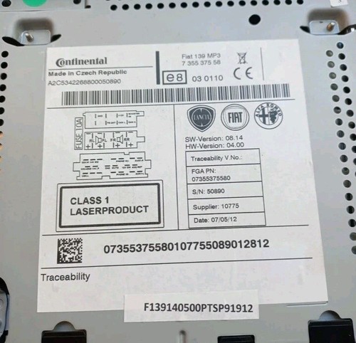 Codice sblocco autoradio - codice,
